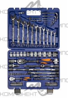 Набор инструмента HELFER  77пр. 1/2"Dr и 1/4"Dr