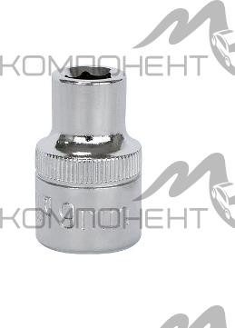 Головка торцевая 1/2"  9мм  6гр HELFER