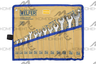 Набор ключей комбинированных 12пр. 6-14,17,19, 22мм HELFER