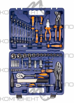 Набор инструмента HELFER  72 пр. 1/2"Dr и 1/4"Dr