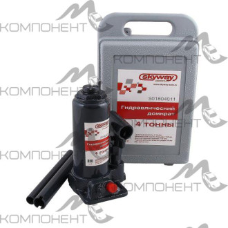 Домкрат  4т гидравлический бутылочный h 180-350 мм SKYWAY в кейсе