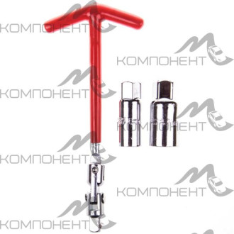 Ключ свечной с карданом 16 * 21 мм SKYWAY