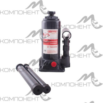 Домкрат  3т гидравлический бутылочный h 175-345мм SKYWAY с клапаном в коробке+сумка