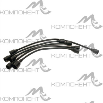 Комплект проводов ВОЛГА, Газель, УАЗ, РАФ, ЗМЗ402 (многожил.) черные Цитрон