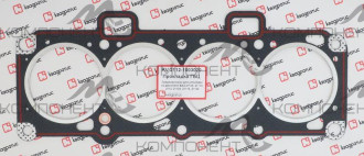 Прокладка головки двигателя (Квадратис) 2112 с герметиком