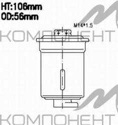 Фильтр топливный FS-6200   AZUMI