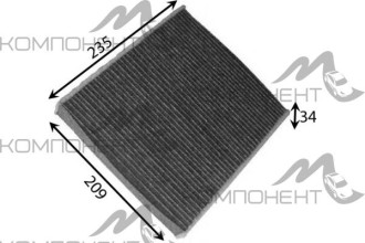 Фильтр салона AC-0109  AZUMI