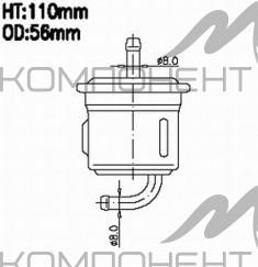 Фильтр топливный FS-7004   AZUMI