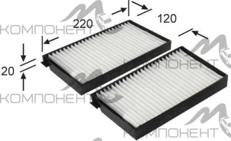 Фильтр салона AC-11405SET  AZUMI