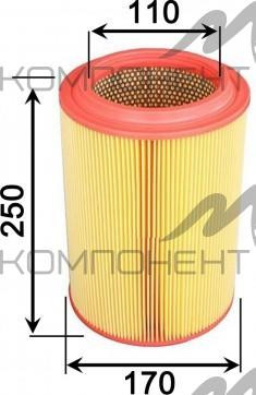 Фильтр воздушный A-9325   AZUMI  KIA Bongo / Bongo III