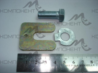 Ремкомплект крепления кардана (пластина, болт, шайба)