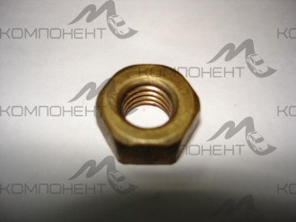 Гайка М10*1,5 приемной трубы Волга, УАЗ латунь
