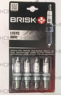 Свеча зажигания Brisk SUPER L15YC-J ВАЗ 2101-07 (комплект)