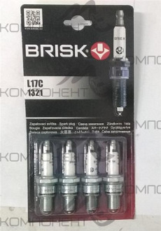 Свеча зажигания Brisk SUPER L17C Волга, ГАЗ-406 (комплект)