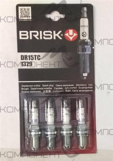 Свеча зажигания Brisk EXTRA DR15TC ВАЗ 2110-12 3-х конт. 16 кл (комплект)