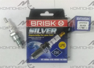 Свеча зажигания Brisk SILVER LR15YS-09-N ВАЗ 2110 8 кл газ/бензин (комплект)