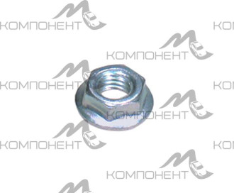 Гайка М5 с зубчатым буртиком