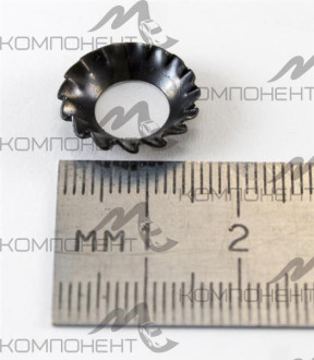 Шайба Ф8*16 зубчатая с наружными зубьями (конус)