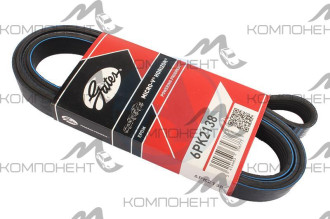 Ремень ручейковый  6PK2138 (Gates) (+A/C) solaris/rio/accent 2011-