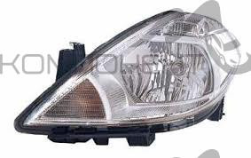 Фара под электрокорректор (DEPO) NISSAN TIIDA 07-14 под электрокорректор, цельная решетка