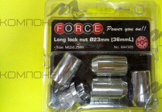 Набор колесных гаек (секреток) М12*1,25 RH NISSAN