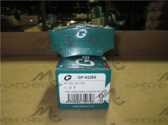 Колодки задние дисковые 1522 (PN) (G-Brake) Camry (ACV40,GSV40)/ Lexus ES240/350
