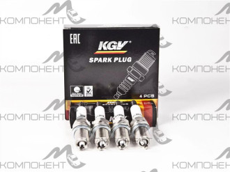 Свеча зажигания KGV LADA Largus, RENAULT Logan (дв.К7М, К4М) с двумя боковыми электродами (4шт)