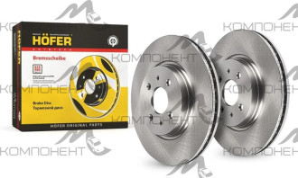 Диск передний тормозной 21214 Урбан 4*4 d=284 (HOFER) к-т