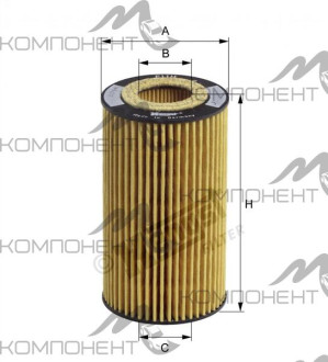 Фильтр масляный E11H D155  Hengst CL-600, M-112,113