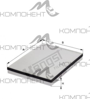 Фильтр салона CU 25 007  Hengst DODGE, FORD, VOLVO