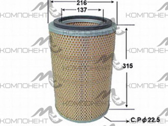 Фильтр воздушный A-610   JS