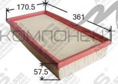 Фильтр воздушный A-9607   JS