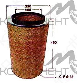 Фильтр воздушный A-615   JS