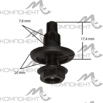 Покер пластмассовый крепежный (ONE) KJ-1054