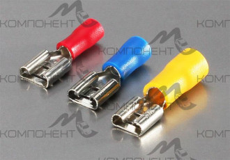 Разъем эл. провода наружный 6,3мм (с открытой изоляцией)