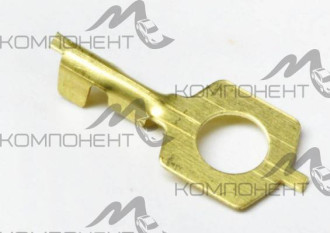 Клемма эл. провода под болт 4мм (голая)