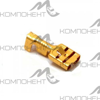 Разъем эл. провода наружный 6,3мм (голый медный стандарт)
