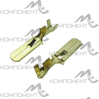 Разъем эл. провода внутренний 6,3мм (голый медный стандарт)