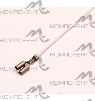 Разъем эл. провода наружный 6,3мм (голый медный+провод )
