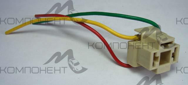 Колодка с проводом фары Н4 пластмас
