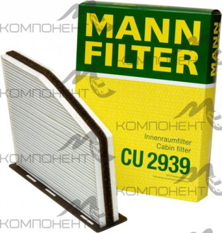 Фильтр салона CU 2939 MANN AUDI SEAT SKODA VW