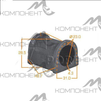 Втулка стабилизатора (MASUMA) MMC Diamante F25A, F27A