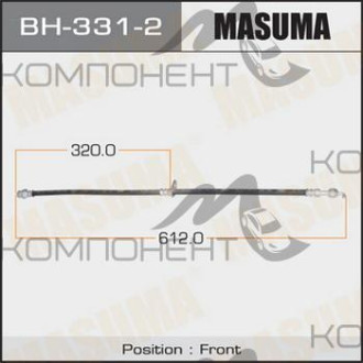Шланг тормозной "Masuma" T- /front/Ipsum ACM2#, Noax, Voxy AZR6#, Fielder #E12#, Corona LH