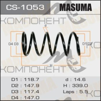 Пружина задней подвески (Masuma) IPSUM/ ACM21W