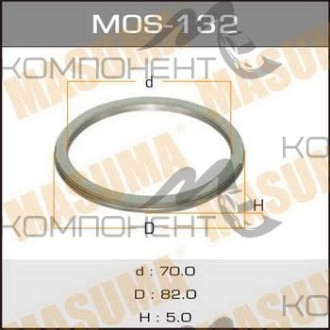 Кольцо уплотнительное коллектора 70*82 (MASUMA)