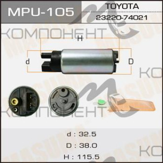 Бензонасос "Masuma" TOYOTA V=1500-2000