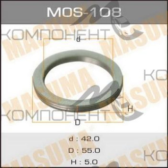 Кольцо уплотнительное коллектора 42*55 (MASUMA)