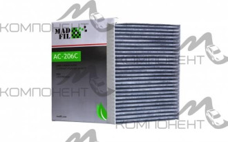 Фильтр салона AC-206E  MADFIL угольный (AC-206C)