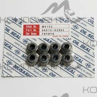 Колпачок маслосъемный (MUSASHI) выпуск A-,E-,S-,UZ-,1GFE серия Toyota