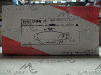 Колодки передние дисковые 3126 (PN) (Nibk) VOLVO S40/V40 98~04 / MMC Carisma/ Colt 00~